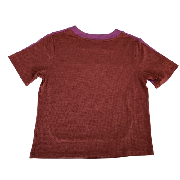 ICEBREAKER ZoneKnit SS Tee - Women's pink and rust medium - Picture 4 of 8